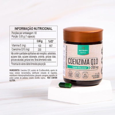 Coenzima Q10 200 mg Nutrify - Foto 6