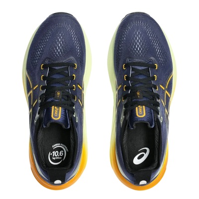 Tênis Asics Gel Kayano 31 Corrida Grafite e Amarelo - Masculino - Foto 4