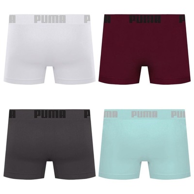 Cueca Puma Boxer Sem Costura - 4 unidades - Masculina - Foto 2