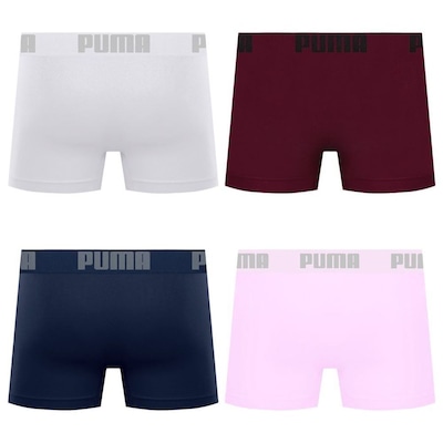 Cueca Puma Boxer Sem Costura - 4 unidades - Masculina - Foto 2