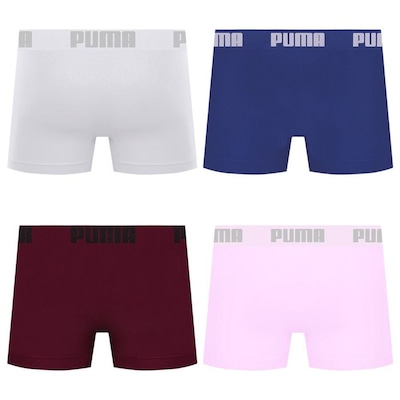 Cueca Puma Boxer Sem Costura - 4 unidades - Masculina - Foto 2