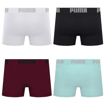 Cueca Puma Boxer Sem Costura - 4 unidades - Masculina - Foto 2