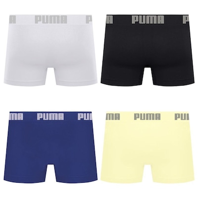 Cueca Puma Boxer Sem Costura - 4 unidades - Masculina - Foto 2