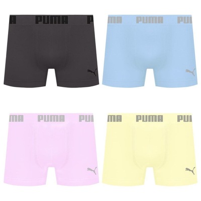 Cueca Puma Boxer Sem Costura - 4 unidades - Masculina - Foto 1