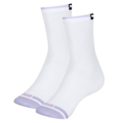 Meia Cano Médio Puma Esportiva - 2 pares - Feminina - Foto 3