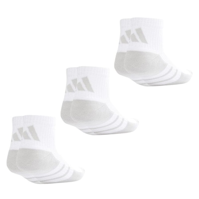 Meia Cano Médio adidas Quarter - 3 pares - Unissex - Foto 2