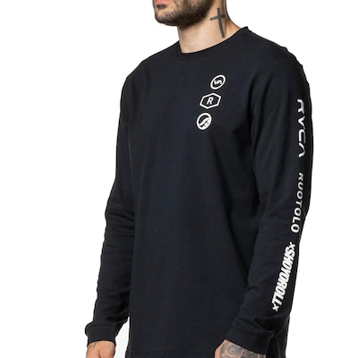 Camiseta Masculina RVCA Manga Longa Ruotolo Stack WT24 - Foto 3