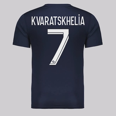 Camisa PSG Dryfit 7 Kvaratskhelia FutFanatics Masculina - Foto 1