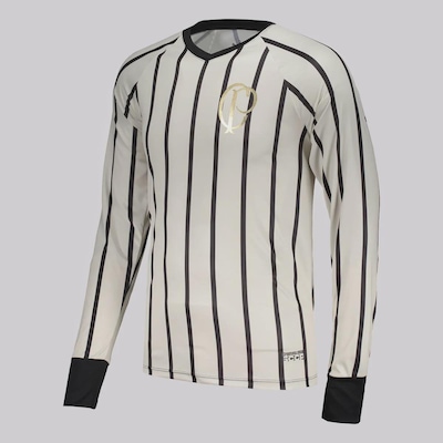 Camisa do Corinthians Listrada Manga Longa FutFanatics Masculina - Foto 2