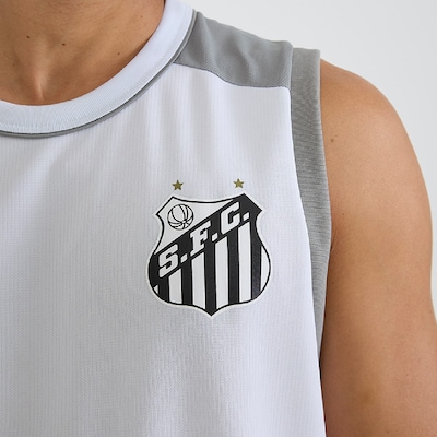 Camisa do Santos Regata Batimento Braziline - Masculino - Foto 5