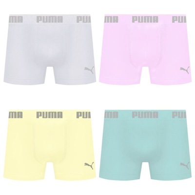 Cueca Boxer Sem Costura Puma - 4 unidades - Masculina - Foto 1