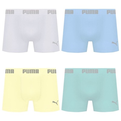 Cueca Boxer Sem Costura Puma - 4 unidades - Masculina - Foto 1