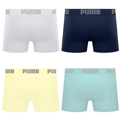 Cueca Boxer Sem Costura Puma - 4 unidades - Masculina - Foto 2