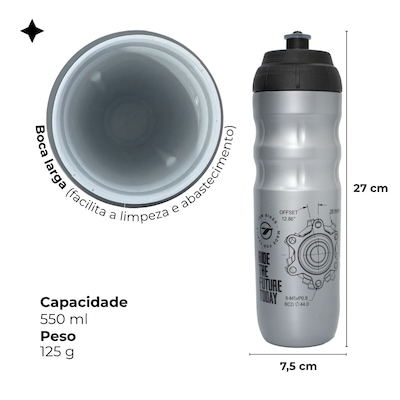 Caramanhola garrafa térmica água bike TSW 550 ml mod. 02 - Foto 3