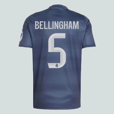 Camisa Real Madrid II 25/26 5 Bellingham Masculina Adidas - Foto 1