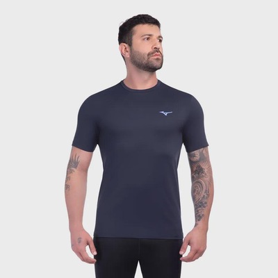 Camiseta de Corrida Mizuno Focus Stamp 2 Masculina - Foto 1