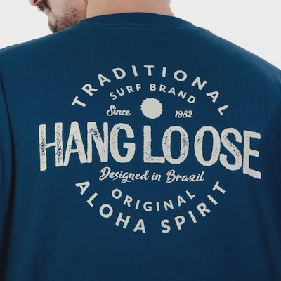 Camiseta Masculina Hang Loose Roundtypo - Masculino - Foto 3