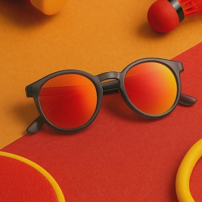 Óculos de Sol Unissex Quiiq Sunglasses Round - Foto 5