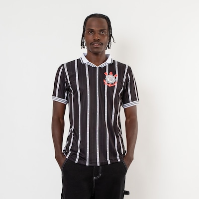 Camiseta Corinthians Polo Esportiva Número 10 Surf Center Masculina - Foto 1