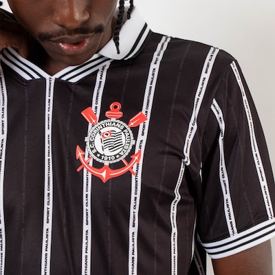 Camiseta Corinthians Polo Esportiva Número 10 Surf Center Masculina - Foto 2