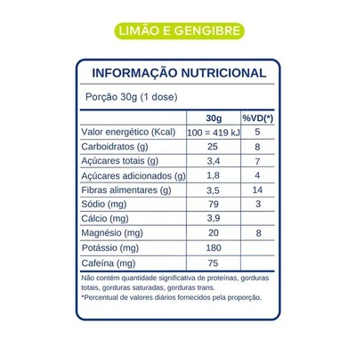 BT 400 Nitrato com cafeína Dobro sabor Limão e Gengibre 450g - Foto 3