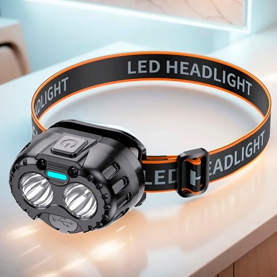 Lanterna De Cabeça Gold Sports Led Duplo - Foto 6