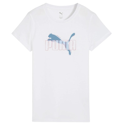 Camiseta Puma Feminina Essentials Logo Lab Algodão - Foto 1