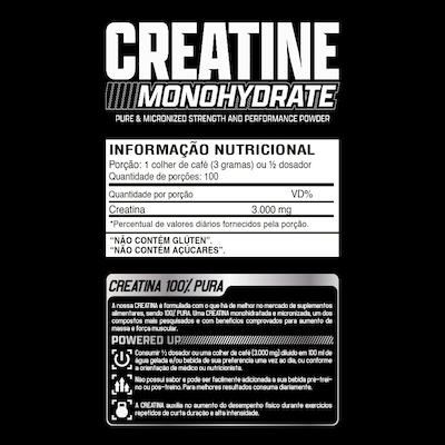 Kit Creatina Monohidratada 300g - Nutrex + Coqueteleira 600ml - Universal - Foto 2