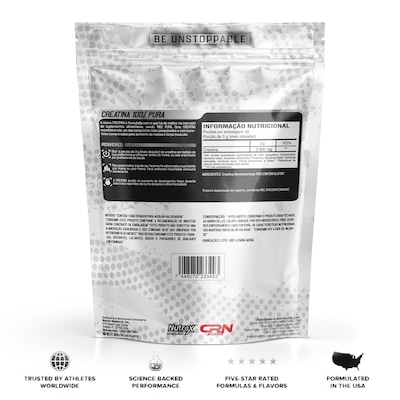 Kit Creatina Monohydrate Pura 500g - Nutrex + Coqueteleira 600ml - Universal - Foto 3