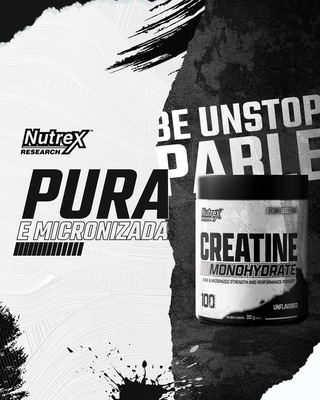 Kit Creatina Monohydrate Pura 500g - Nutrex + Coqueteleira 600ml - Universal - Foto 4