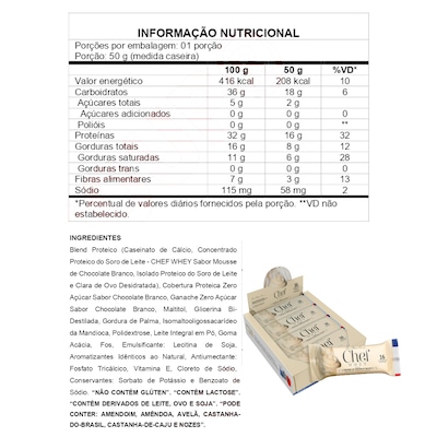 Kit Ultra Whey Pro 900g Universal + Barra de Proteína Premium Display 12un Chef Whey - Foto 3