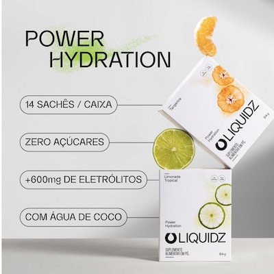 Eletrólitos Zero Açúcares Liquidz® - Sabor Limonada Tropical - Kit 1 Caixa - 14 sachês - Foto 4
