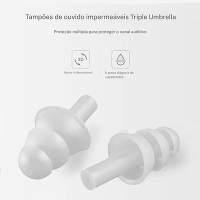 Kit Protetor De Ouvido Nasal E Anatômico Gold Sports - Foto 3