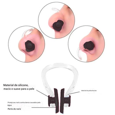 Kit Protetor De Ouvido Nasal E Anatômico Gold Sports - Foto 5
