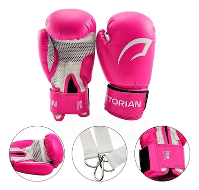Kit Saco De Pancada + Luva Boxe Muay Thai 6OZ Edição Infantil - Pretorian - Foto 5