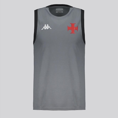 Camiseta Regata Kappa Vasco Treino Atleta 2025 Masculina - Foto 1