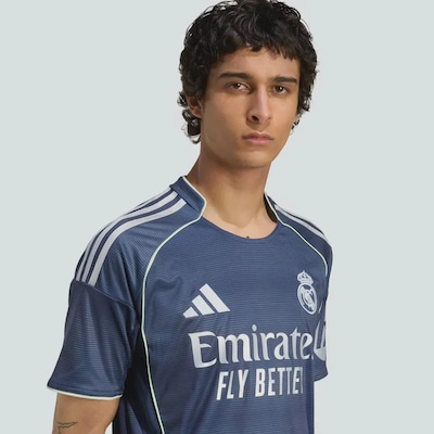 Camisa Real Madrid II 25/26 7 Vini Jr adidas Masculina - Foto 4