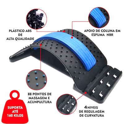 Suporte Lombar do Massageador Das Costas Gold Sports - Easy Posture - Foto 2