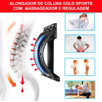 Suporte Lombar do Massageador Das Costas Gold Sports - Easy Posture - Foto 6