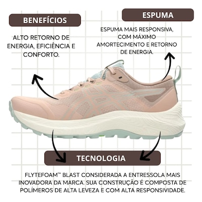 Tênis ASICS Trabuco Terra 3 - Feminino - Foto 3