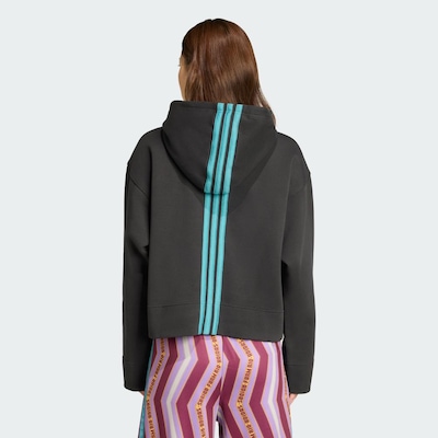 Blusão de Moletom com Capuz Feminino adidas Farm - Foto 3
