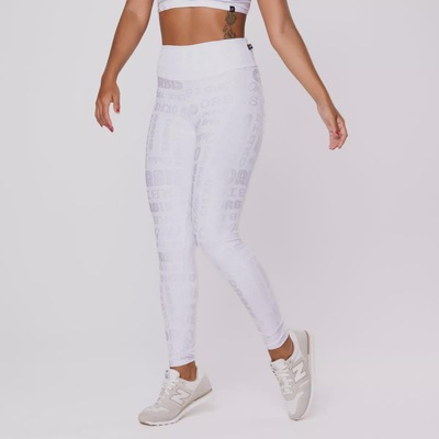 Calça Legging Orbis Cintura Alta Jacquard Poliamida - Foto 4
