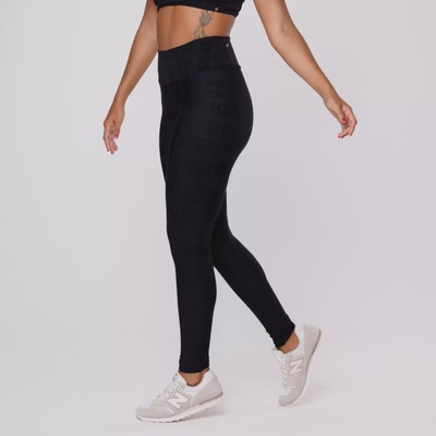 Calça Legging Orbis Cintura Alta Jacquard Poliamida - Foto 3