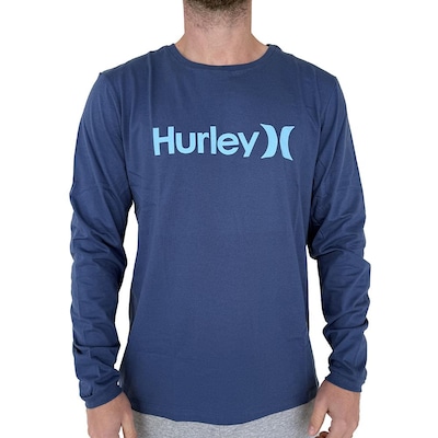 Camiseta Hurley Manga Longa O&O Solid WT25 Masculina - Foto 1