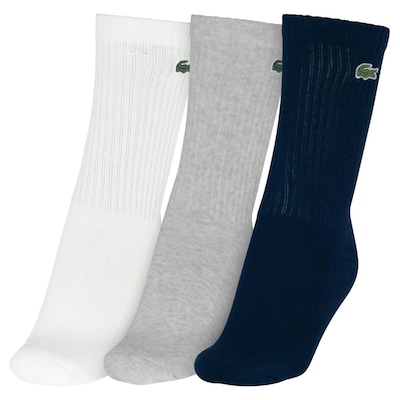 Meia Lacoste Core Active Performance 39 ao 42 Adulto - Pack com 03 Pares - Foto 3