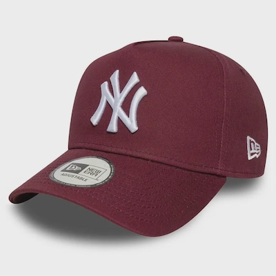 Boné Aba Curva New Era 9Forty E-Frame NY Yankees Vinho - Masculino - Foto 1