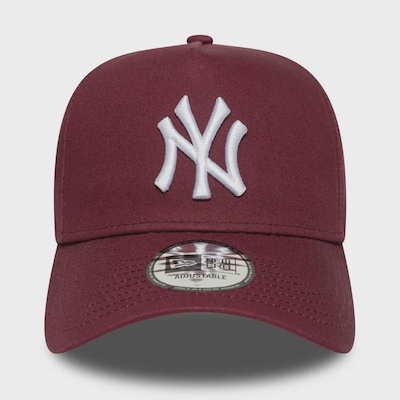Boné Aba Curva New Era 9Forty E-Frame NY Yankees Vinho - Masculino - Foto 2