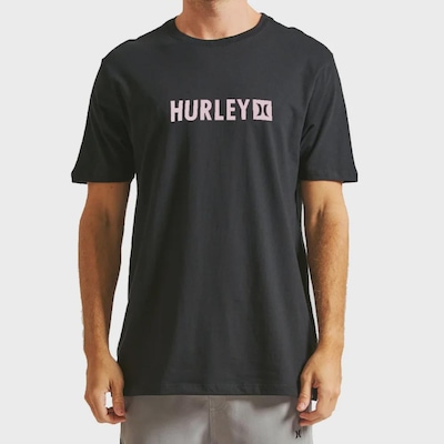 Camiseta Masculina Hurley Silk Square - Foto 1