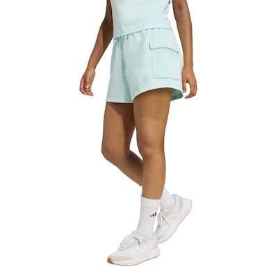 Short de moletinho Feminino adidas Essentials Cargo - Foto 1