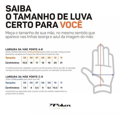 Luva de Goleiro Campo Profissional Poker Basic Pro Tamanho 10 - Foto 4